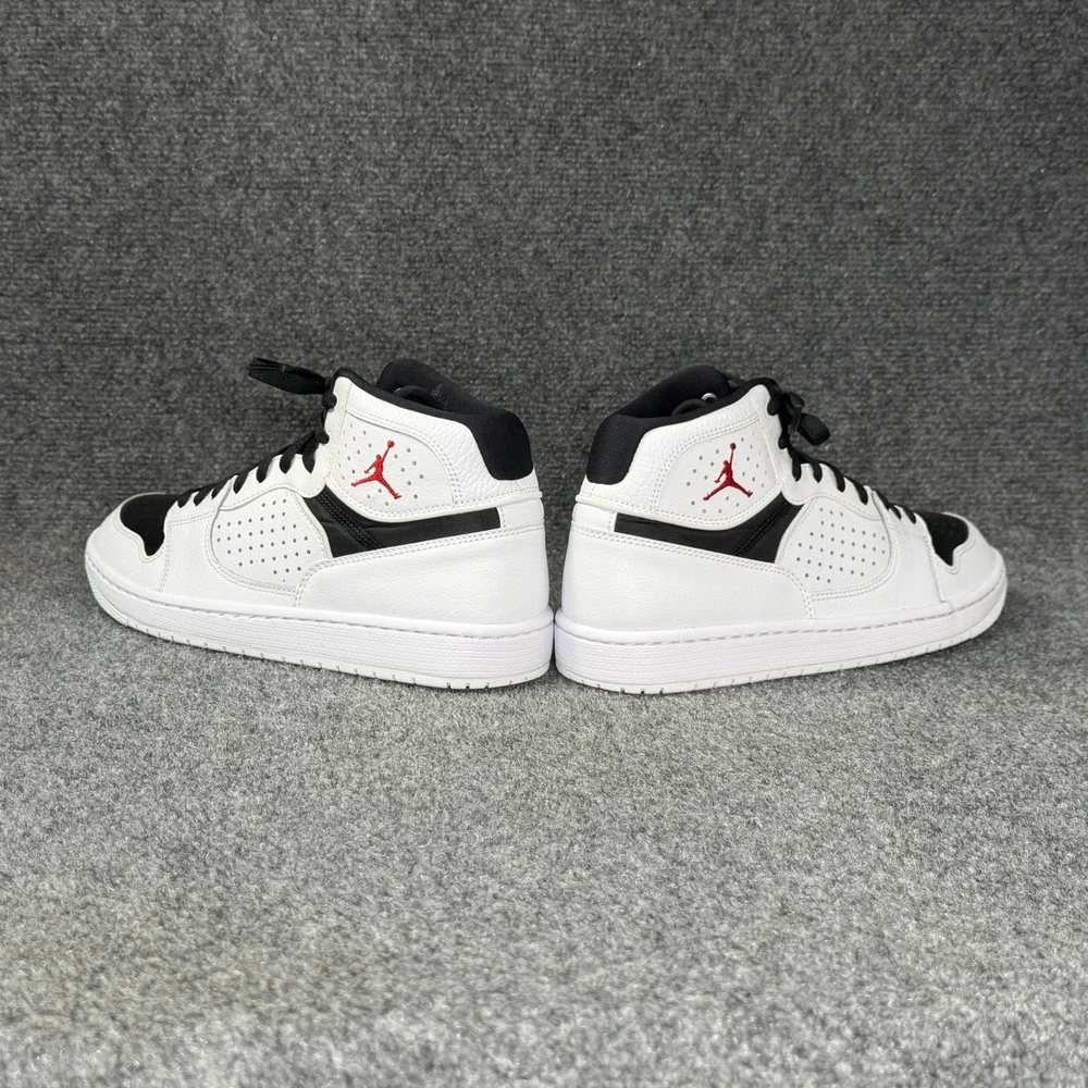 Jordan Access Basketball Shoes Men's 8.5 White Black University Red Athletic